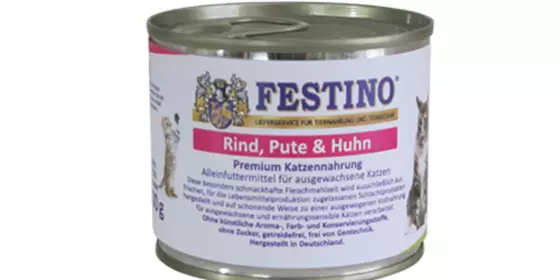 Festino Premium Katzenmenü Rind, Pute und Huhn 200g ansehen